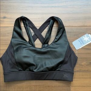 Splendid faux leather sports bra, sz small, NWT